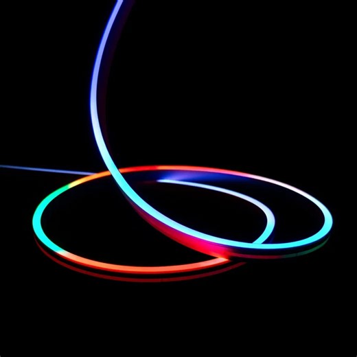 Digital Pixel Addressable RGB Neon Flex 24V 10x20mm IP67 Waterproof WS2811
