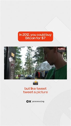 In 2012, you could buy #Bitcoin for $7