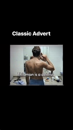 This man is a dentist so we can’t show you his face on tv. Oral B Advert #oldadverts #80s #90s #throwback #flashbacks | Adelaide Throwbacks & Things to do