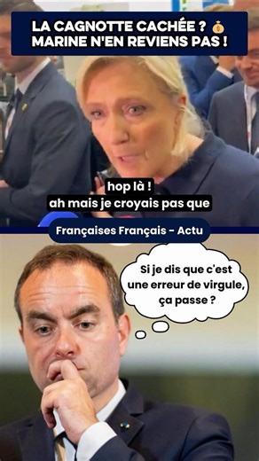 Marine Le Pen can't believe it! Lecornu's lie exposed! #news #politics