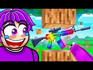 Minecraft, But Drops Are Guns...