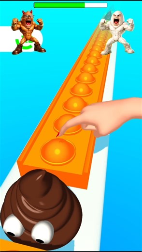 POOP vs EGG! The Funniest 3D ! 🤣💩🥚 Pop Runner 3D Fun #gaming​ #shorts​ #shortfeed​ #viralshorts​