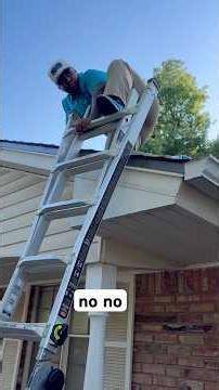 ￼ New salesman falls off roof #fypシ #shorts