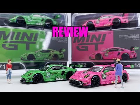 Mini GT Porsche 911 GT3 R Review – Rexy & Roxy Unboxed!
