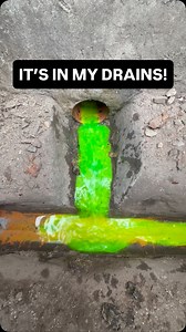 How to know which drain is which using “alien juice”. @joshpollard_drains | Lawn Stripes and Hedges - Limited