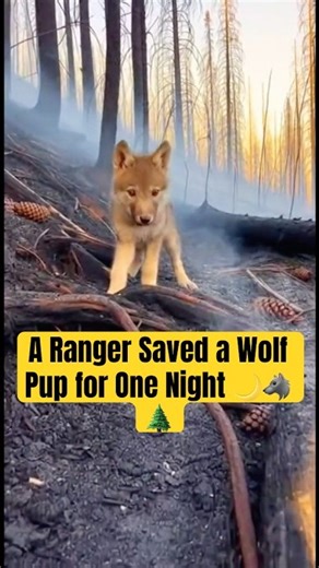 A Ranger Saved a Wolf Pup for One Night 🌙🐺🌲