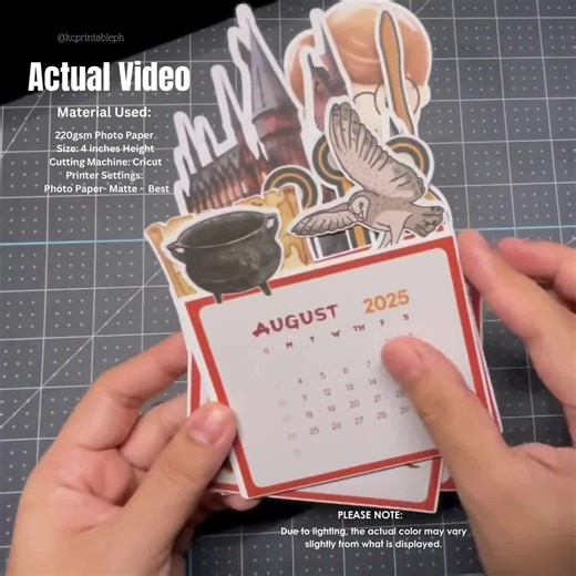 2026 Wizard Desk Calendar: Stackable, Editable Canva Template (printable PDF, PNG, JPG) - Etsy