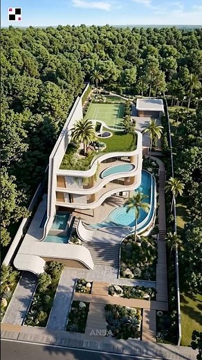 Modern Luxury Facade Design with Fluid Architecture