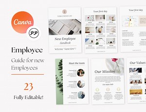 New Employee Welcome Package , Employee Onboarding , Editable Employee Handbook , HR Manual Template , New Employee Guide , New Hire Welcome - Etsy