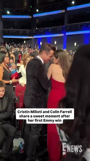 Cristin Milioti and Colin Farrell share a sweet moment after her first Emmy win. #Emmys | DC PRIME TV