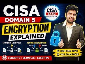 CISA Domain 5: Encryption Explained | Symmetric vs Asymmetric Encryption | CISA Exam Preparation