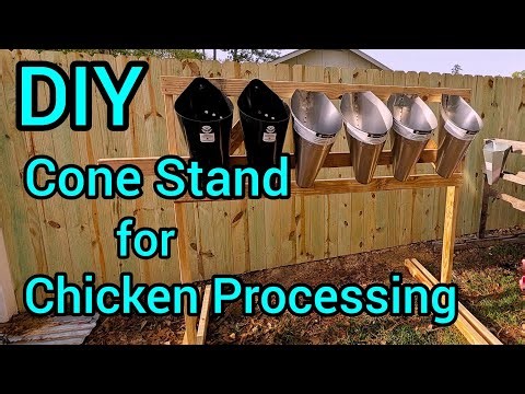 DIY Chicken Processing Cone Stand | Easy Build for Backyard Butchering