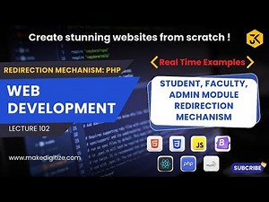 102 |Implementing Redirection Mechanism -PHP: Student, Faculty, Admin Module redirection after login