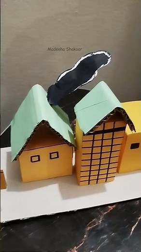 DIY school project | DIY factory model with cardboard and empty small boxes