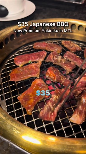 @spectra.ca on Instagram: "This new, refined Yakiniku spot is serving a curated Japanese BBQ menu for $35 per person. It’s a complete grill experience, thoughtfully portioned and made to share (not all-you-can-eat). Set menu for 2 people includes: • 2 miso soups (reg. $6 ea) • “Kalbi” prime rib (reg. $21) • “Harami” hanger steak (reg. $17) • Rib finger (reg. $17) • Chicken breast (reg. $15) • Mushrooms with butter (reg. $5) • Assorted vegetables (reg. $10) • Garlic fried rice (reg. $15) • Kimchi