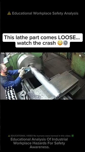 ⚠️ INSANE Lathe Workpiece FLIES OFF Machine 😳💥 #workfails