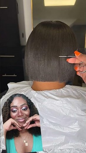 This bob cutting technique is *chef's kiss* #haircut #styling #bobhairstyle