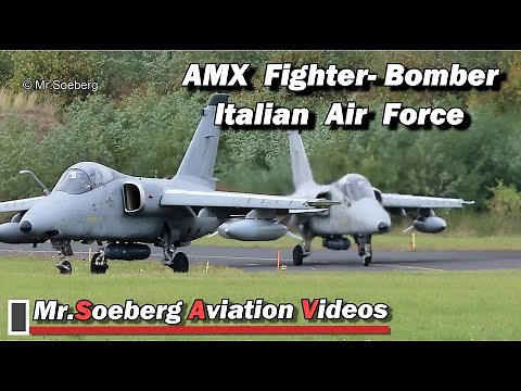 FIGHTER-BOMBER AMX International, Italian AF at Norvenich