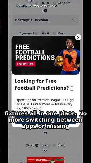 Mobi Livescore Updates - Fast & Accurate Real-Time Scores