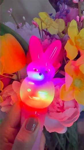 Peeps bunny light spinner #peeps #pink #toys #spinnerbaits #asmr