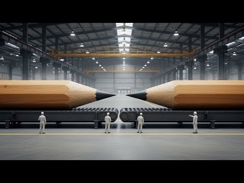 How Graphite Pencils Are Made (Full Factory Process)