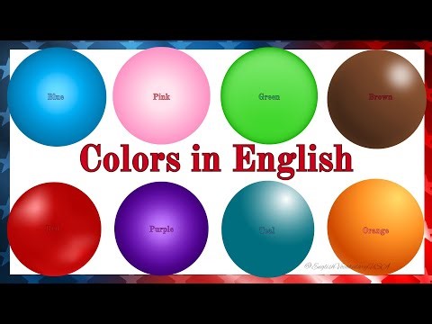 30 Color Vocabulary Words in American English 🎨 | Learn Colors with Examples