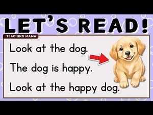 LETS READ! | READING LESSON | PRACTICE READING ENGLISH FOR BEGINNERS | TEACHING MAMA