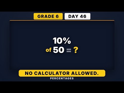 Finding 25% and 20% Mastery | Grade 6 Daily Math Challenge (Day 46/365)