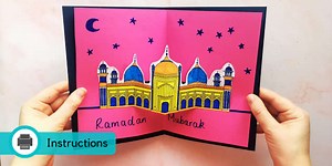 Ramadan Cards Pop Up Craft | Ramadan Activities