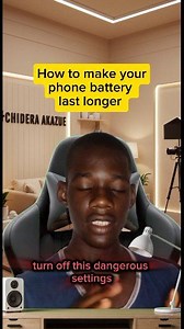 🚨 How to make your phone battery last longer #tipsandtricks #phonetricks #techtips | chidera Akazue