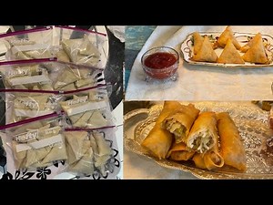 How to Perfectly and easily wrap Samosas and Egg rolls with TYJ Spring roll Pastry/samosas wrapping