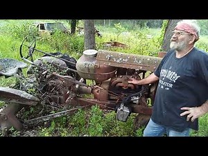 1957 Chevy V8 4 speed setting & rotting. B F Avery Tractor. And another story.