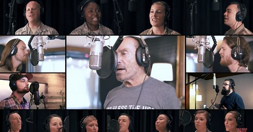 A Cappella 'God Bless The USA' By Home Free with Lee Greenwood and US Air Force Band - Video