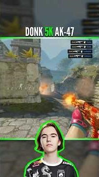 🔥𝗱𝗼𝗻𝗸 AK-47 ACE! 4800 Elo Ancient Destruction! #cs2 #csgo #shorts
