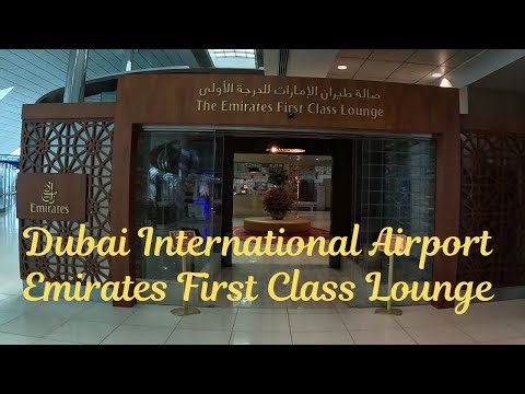 Emirates First Class Lounge at Dubai International Airport
