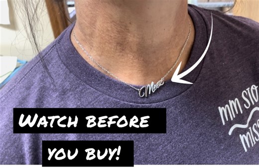 Watch Honest review of personalized necklace! on Amazon Live