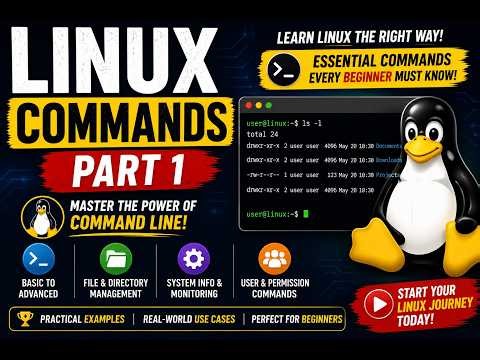 Master Linux Commands | Part 1 | Beginner to DevOps Journey