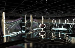 Virtual TV Studio Entertainment Set 1