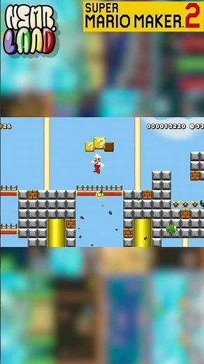 [NSMBL] 5-3 Windswept Peaks (J2G-WC4-X2G) / SMM2 Gameplay (short 2)