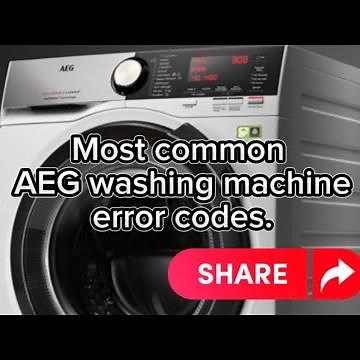 Most common AEG washing machine Error / fault / failure / fehler codes.