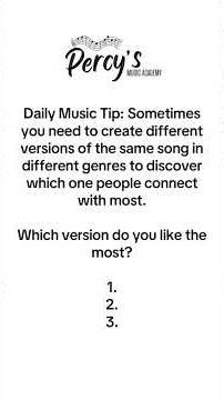 Sometimes you need to create different versions of the same song. #percysmusicacademy