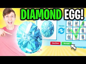 Can We Beat The DIAMOND EGG Trading Challenge In ADOPT ME!? (RAREST EGG IN THE GAME!!!)