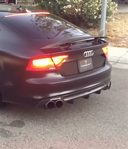 Audi A7 muffler delete sound🔥 #audi #fyp #viral #foryoupage #a7 #muffler #delete
