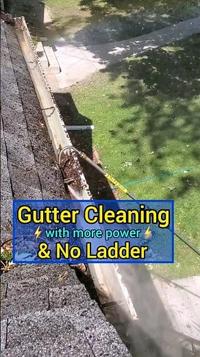 Easy Clean Gutters with No Ladder #diy #homeimprovement
