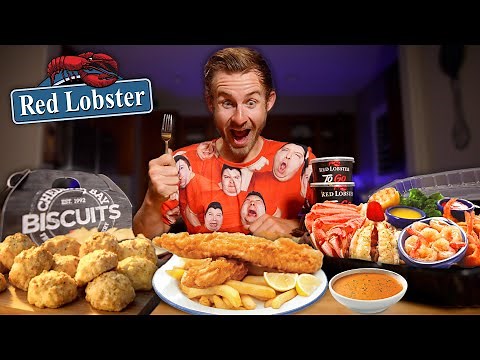 Erik's FIRST Red Lobster Experience! (Seafood Feast)