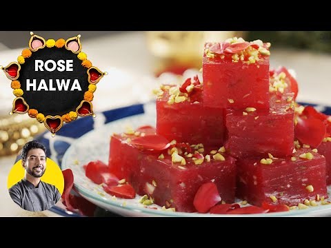 Rose Karachi Halwa New Recipe | नर्म गुलाब बॉम्बे हलवा | Bombay halwa Diwali mithai | Chef Ranveer