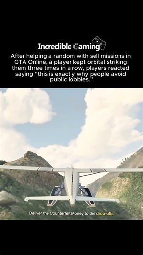 GTA Player Trapped In Triple Orbital Strike Loop After Helping With Sell Mission! #GTAOnline #gaming