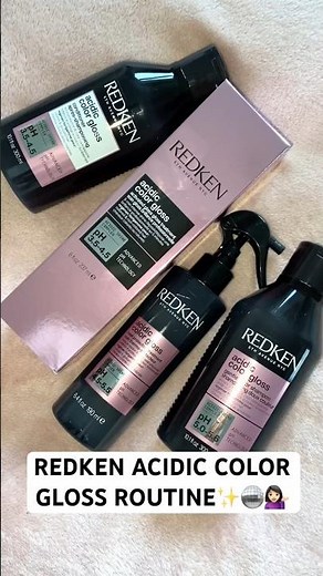 REDKEN ACIDIC COLOR GLOSS SPRING HAIRCARE ROUTINE FOR UP TO 3 DAYS OF GLOSSY SHINE ✨🪩💁🏻‍♀️