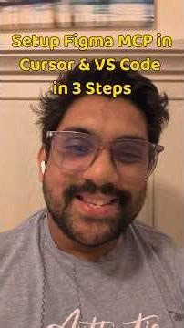 Setup Figma MCP in Cursor & VS code in 3 steps #figma #mcp #cursor #vscode