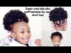 Easy Kids Afro puff Hairstyles for Girls | Simple Kids Afro puff Hairstyle| Toddler hairstyles